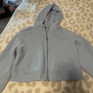 lululemon cropped full zip scuba
